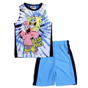 SpongeBob & Patrick “Best Pals” Boys 2-Piece Short Set Size 2T- 7